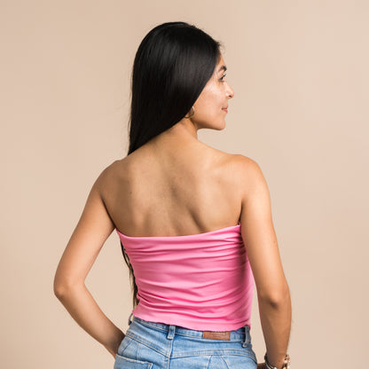 STRAPLESS ANNIE ROSADO CHICLE